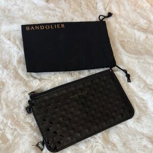 Bandolier Black Textured Pouch